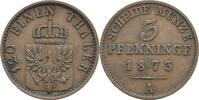 Brandenburg-Preußen 3 Pfennig Wilhelm I. 1861-1888. -