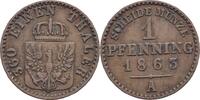 Preußen 1 Pfennig Wilhelm I. 1861-1888. -