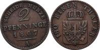Preußen 2 Pfennig Wilhelm I. 1861-1888 -