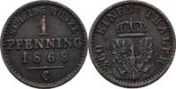 Preußen 1 Pfennig Wilhelm I., 1861 - 1888, Frankfurt -