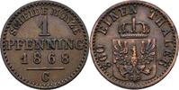 Preußen 1 Pfennig Wilhelm I., 1861 - 1888, Frankfurt -