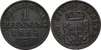Preußen 1 Pfennig Willhelm I. 1861-1888. -