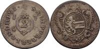 Salzburg 2 Kreuzer Sigismund Christoph Graf Schrattenbach 1753 - 1771 -
