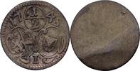 Salzburg Einseitiger 1/2 Kreuzer Jakob Ernst von Liechtenstein, 1745-1747 -
