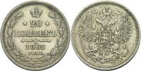 Russland 20 Kopeken Alexander II., 1855 - 1881.