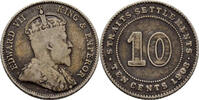 Straits Settlements 10 Cents -