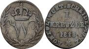 Württemberg Kreuzer 1818 Wilhelm, 1816-1864 ss