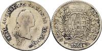 1/6 Taler 1764 Sachsen Dresden Friedrich August III./I., 1763-1827 f.ss/ss