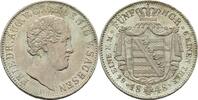 Sachsen 1/6 Taler Friedrich August II., 1836-1854 -