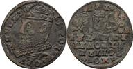 Dreigröscher Trojak 1587-1600 Polen Moldau Sigismund III., 1587-1632 ss