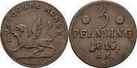 Rostock 3 Pfennige -