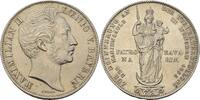 Doppelgulden Mariensäule 1855 Bayern München Maximilian II. Joseph 1848-1864 wenige Kratzer, vz