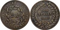 2 Reales 1860 Argentinien  ss