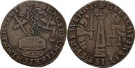 Sachsen Rechenpfennig Jeton -