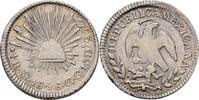 1/2 Real 1848 Mexico  vz+, Prägeschwächen