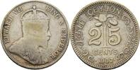 Ceylon 25 Cents Edward VII., 1901-1910 -