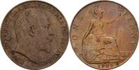 Großbritannien Penny Edward VII., 1901-1910 -