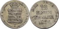 Sachsen Dresden 1/12 Taler Friedrich August II., 1836-1854 -