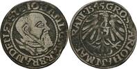 Groschen 1545 Brandenburg Preussen Johann von Küstrin, 1535-1571 ss