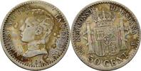 50 Centimos 1904 Spanien Alfonso XIII. ss