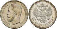 50 Kopeken 1913 Russland Nikolaus II., 1894 - 1917. Kratzer, fast vz