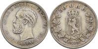 Schweden Norwegen Kongsberg 50 Öre Oscar II., 1872 - 1905