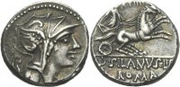 RÖMISCHE REPUBLIK Denar D.Iunius Silanus, 91 - 90.