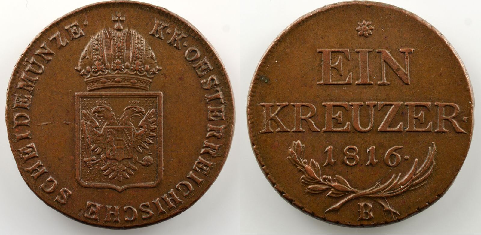 Münzen 1 Kreuzer 1816 B Österreich Franz II (1792-1835) (Kremnitz) SUP ...