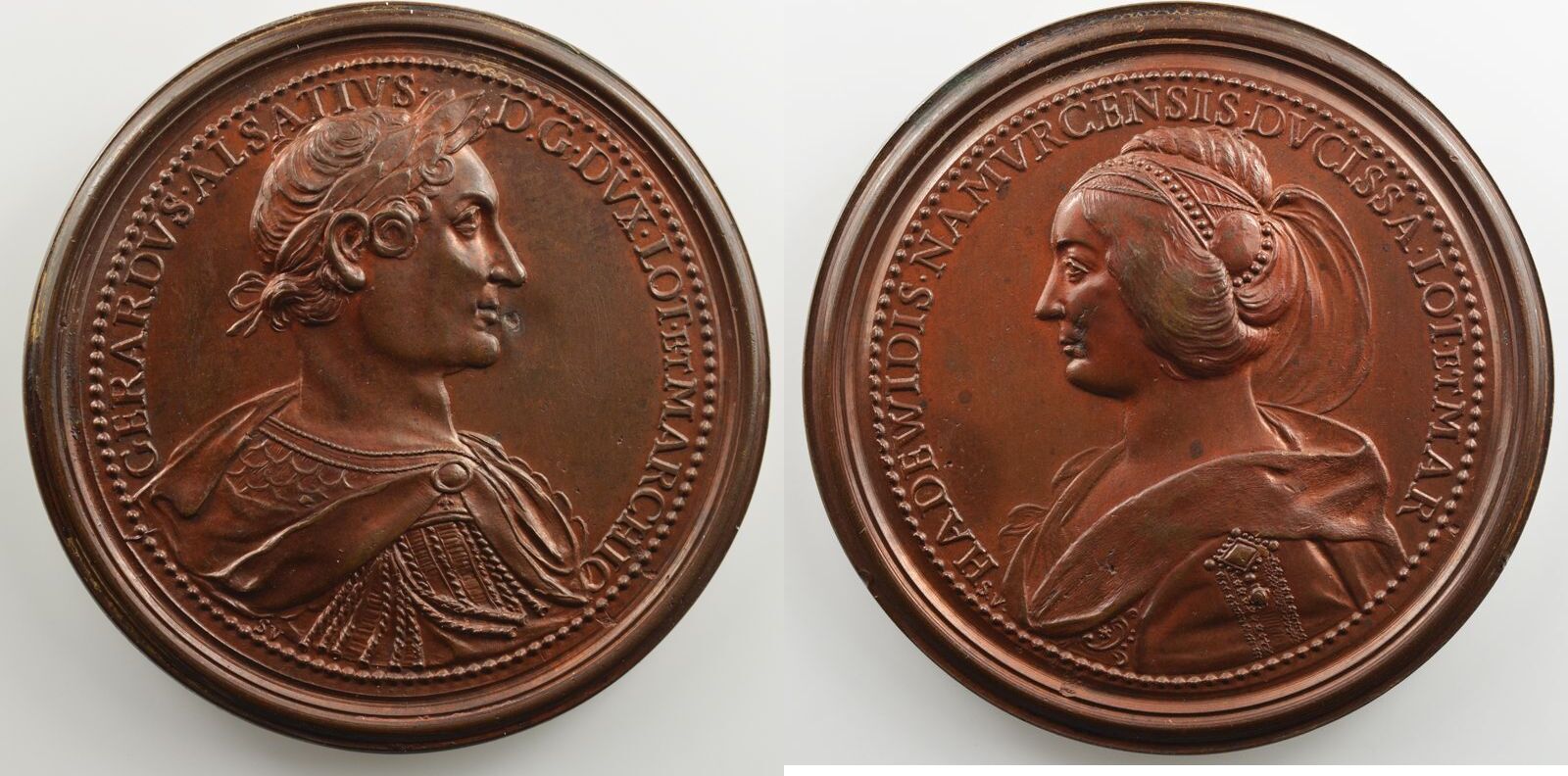 Münzen bronze Medaillen Ferd. de Saint Urbain série des Ducs de