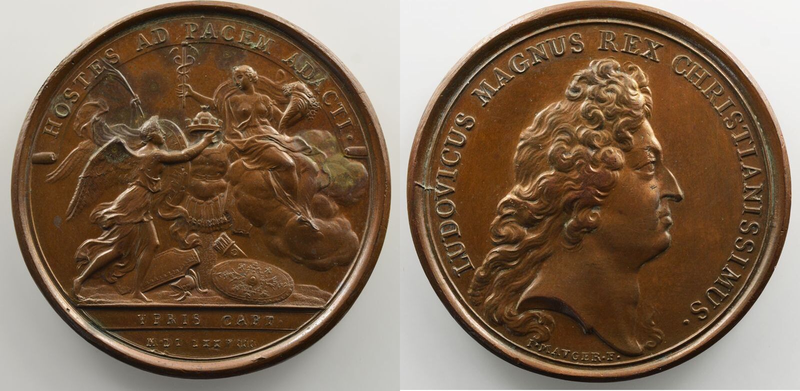 Jetons Und Medaillen Bronze Medaillen Von Louis Xiv Ann E Mauger