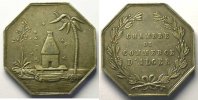 Französische Kolonialmünzen Lec.67 Jeton octogonal en argent Chambre de Commerce d'Alger TTB