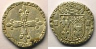 Französische königlische Münzen 1599 Morlaas TB+