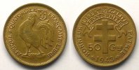 Französische Kolonialmünzen Lec.9 50 Cent. 1943 Prétoria SUP