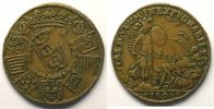Münzen Jeton rond en cuivre Herzogtum von Lothringen Charles III (1545-1608) TTB -