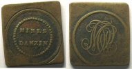 Münzen Numismatik der Bergwerken Anzin, arr. de Valenciennes SVI Cu, Rect. 39x37mm TTB -