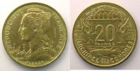 Französische Kolonialmünzen Lec.40 20 Francs 1964 Essai FDC