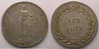 Münzen jeton rond en argent Jetons des alten Regims Ecoles et Sociétés Artist., Scientif. et Littér. Lycée des Arts TTB+ -