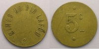 Französische Kolonialmünzen Lec.555a - Elie 10.1 5 Cent. TTB