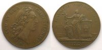 Münzen Jeton rond en cuivre Jetons des alten Regims Flandre Française Louis XV Etats de Lille TTB -