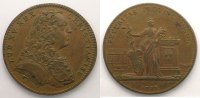 Münzen Jeton rond en cuivre Jetons des alten Regims Flandre Française Louis XV Etats de Lille TTB -