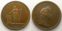 Münzen bronze Medaillen von Louis XIV année MAUGER Guérison du Roi à Calais 41mm TTB+/SUP -