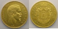 Französischen gold Münzen 1857 A (Paris) TTB+/SUP