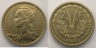 Französische Kolonialmünzen Lec.17 2 Francs 1948 Essai FDC