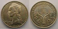 Französische Kolonialmünzen Lec.38 5 Francs 1948 Essai SUP