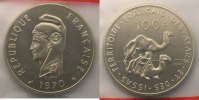 Französische Kolonialmünzen Lec.70 100 Francs 1970 Essai FDC