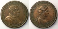 Münzen bronze Medaillen Ferd. de Saint Urbain série des Ducs de Lorraine François I 47 mm TTB -