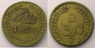 Münzen 30 Sous Numismatik der Bergwerken Aniche Mines d'Aniche Cuivre jaune , R 28mm TTB+ -