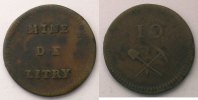 Münzen Numismatik der Bergwerken Littry Mine de Litry 10 (sous) TB+ -