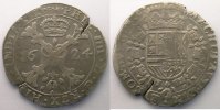 Münzen Franche-Comté Comtes de Bourgogne Patagon Philippe IV (1621-1665) Dôle TB+ -