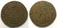 Münzen Jeton Herzogtum von Lothringen Henri II de cuivre Gect de la Chambre des Aydes TB+ -